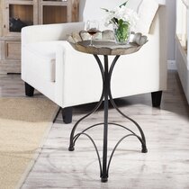 Wrought iron deals accent table